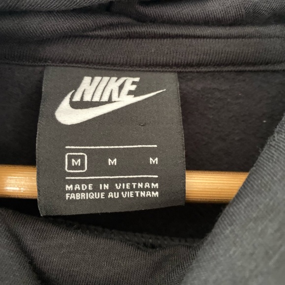 Nike Glitter Swoosh Funnel Neck Pullover Hoodie Size Medium - Picture 4 of 4